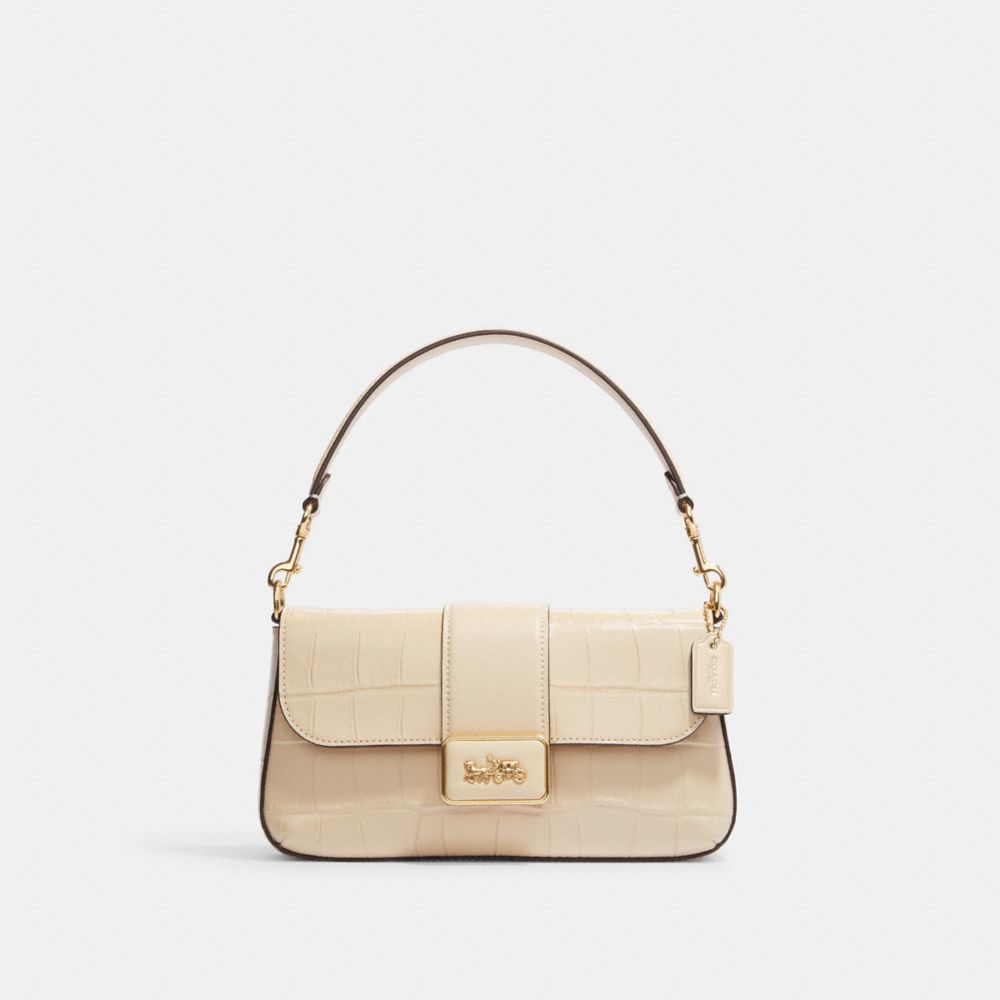 COACH®,MINI GRACE CROSSBODY,Small,Gold/Ivory,Front View
