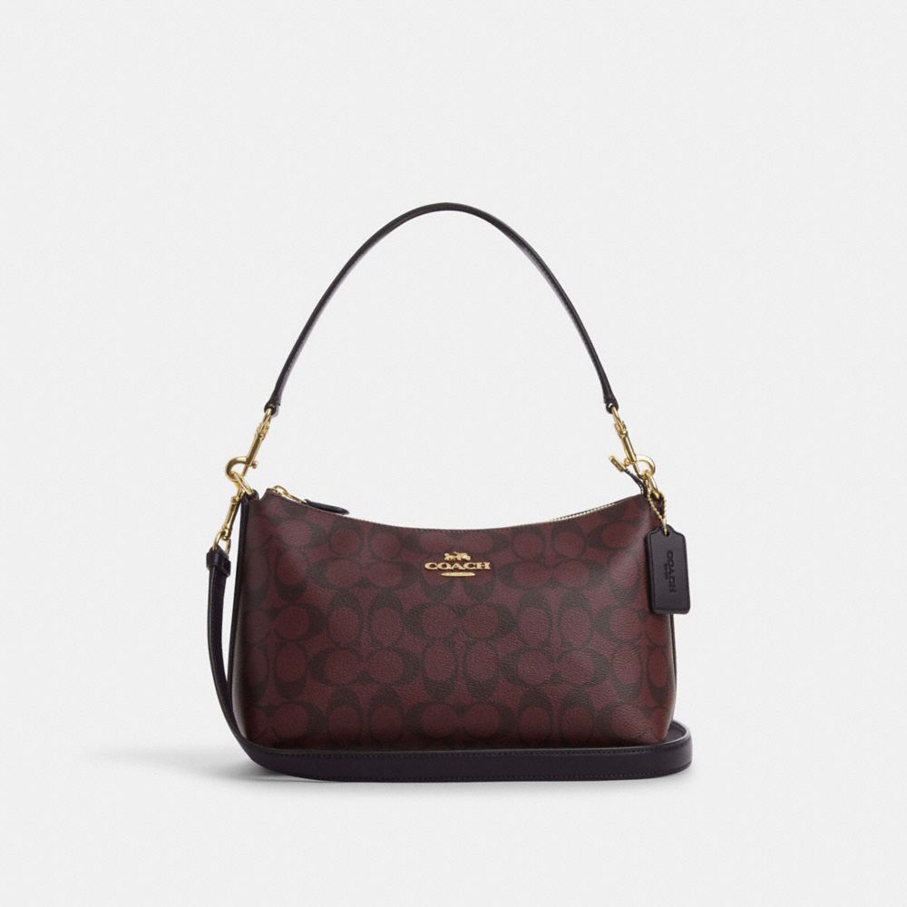 Coach discount oxblood satchel