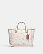 COACH®,ALICE SATCHEL WITH SHOOTING STAR PRINT,Printed Coated Canvas,Gold/Chalk Multi,Front View
