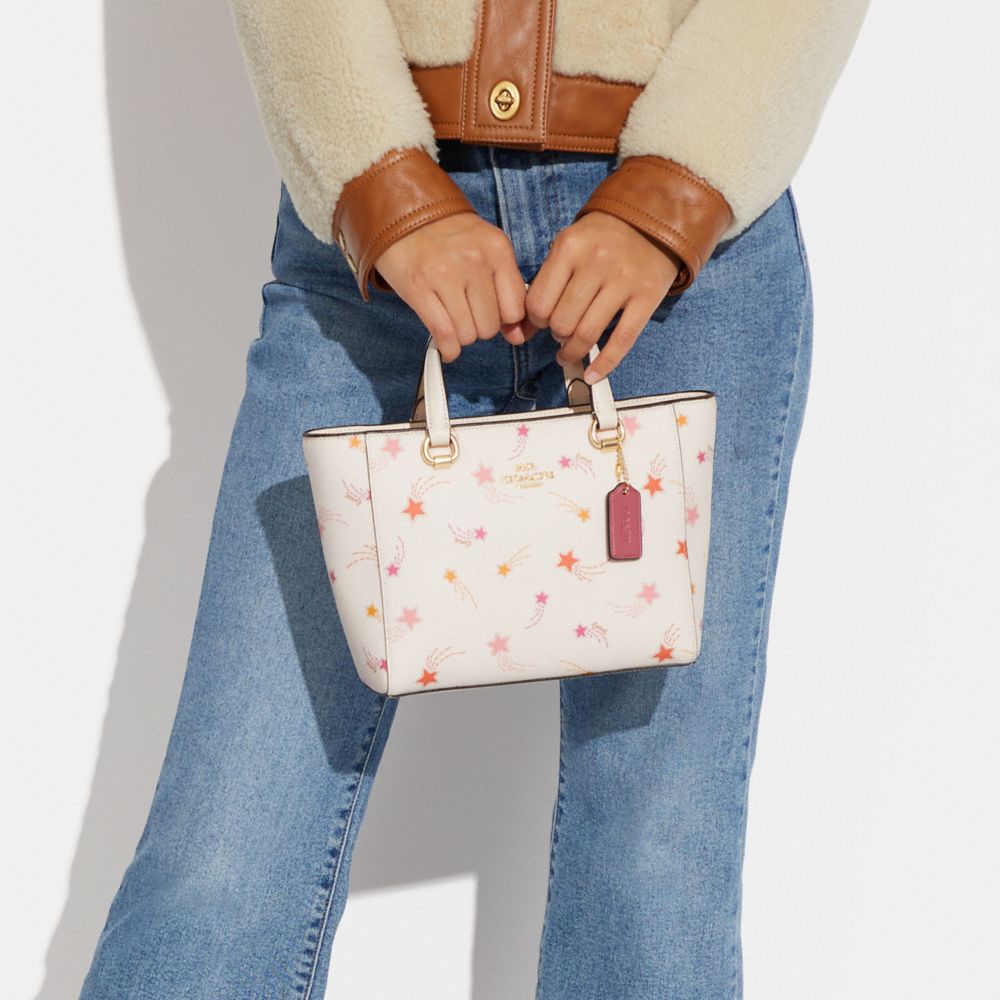 COACH®,Alice Satchel With Shooting Star Print,,Detail View