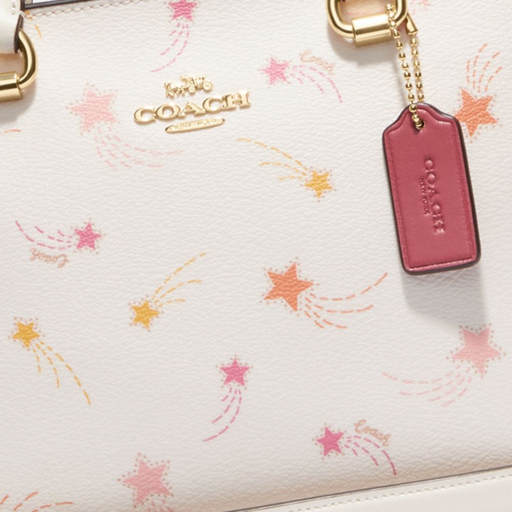 COACH®,Alice Satchel With Shooting Star Print,,Detail View