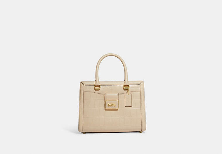 COACH®,GRACE CARRYALL,Gold/Ivory,Front View image number 0