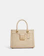COACH®,GRACE CARRYALL,Medium,Gold/Ivory,Front View