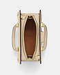 COACH®,GRACE CARRYALL,Medium,Gold/Ivory,Inside View,Top View