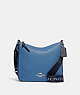 COACH®,ELLIE FILE BAG,Medium,Silver/Sky Blue Multi,Front View