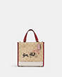 COACH®,LUNAR NEW YEAR DEMPSEY TOTE 22 IN SIGNATURE CANVAS WITH RABBIT AND CARRIAGE,Medium,Gold/Light Khaki Multi,Front View