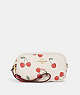 COACH®,JAMIE WRISTLET WITH HEART CHERRY PRINT,Fabric,Mini,Gold/Chalk Multi,Front View