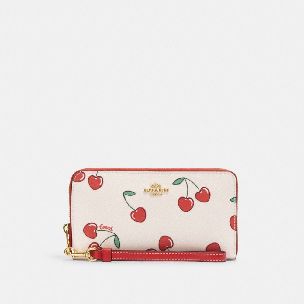 Coach cherry wallet