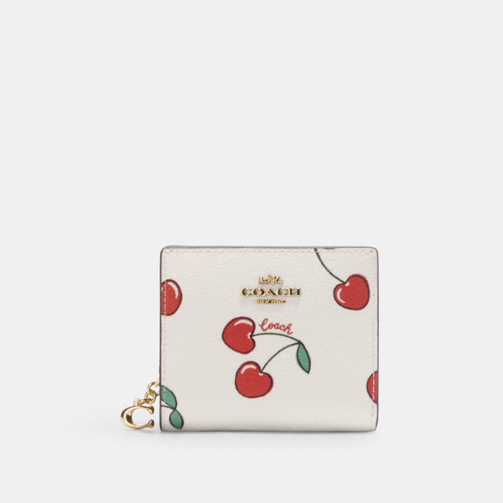 COACH® | Snap Wallet With Heart Cherry Print