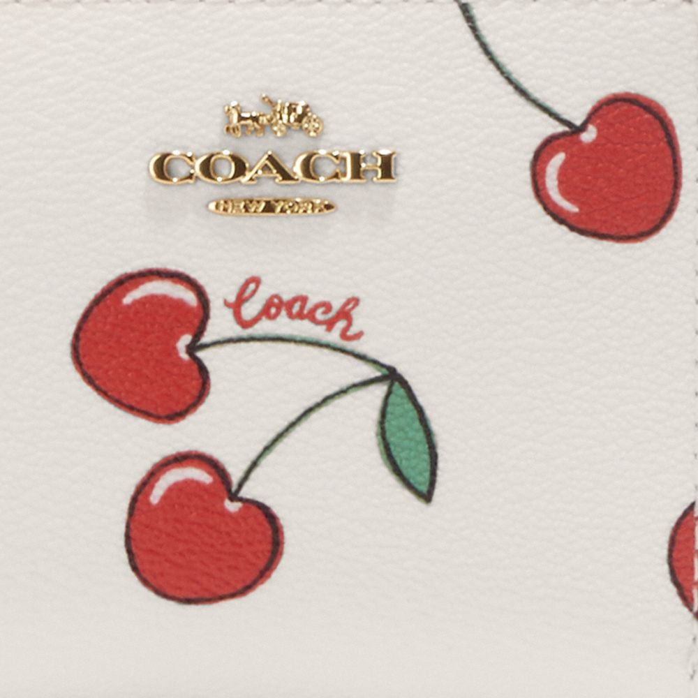 COACH®  Snap Wallet With Heart Cherry Print