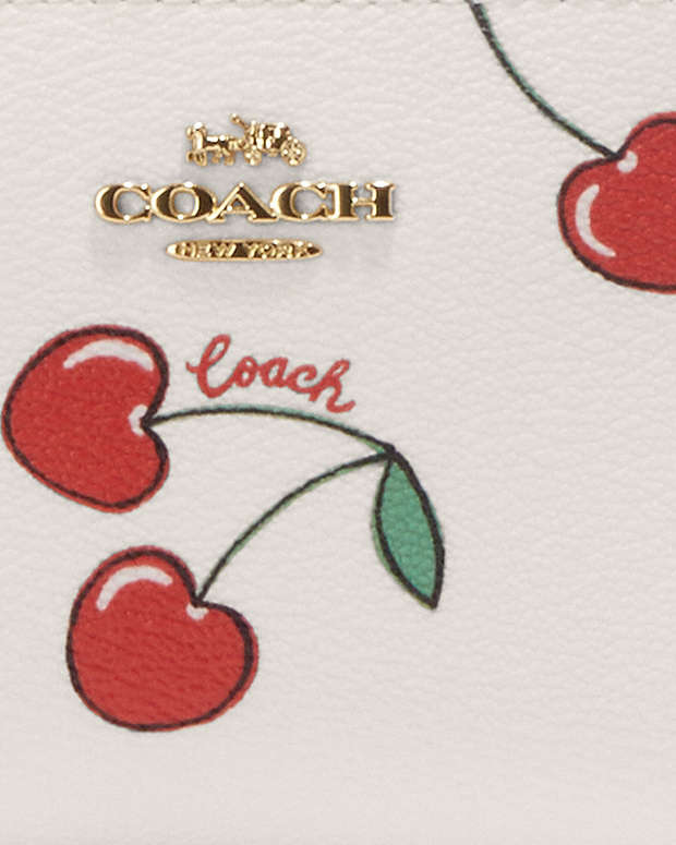 COACH®  Snap Wallet With Heart Cherry Print