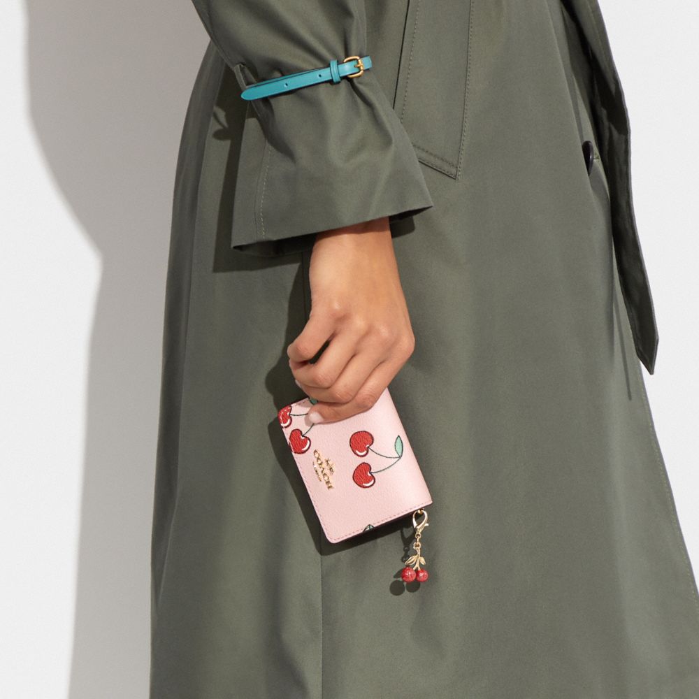 COACH®  Mini Wallet On A Chain With Strawberry Print