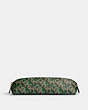 COACH®,PENCIL CASE WITH COACH MONOGRAM PRINT,Gold/Green,Front View