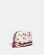 COACH®,JAMIE CAMERA BAG WITH HEART CHERRY PRINT,Fabric,Medium,Gold/Chalk Multi,Angle View