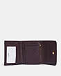COACH®,SMALL TRIFOLD WALLET,Crossgrain Leather,Gold/Black,Inside View,Top View