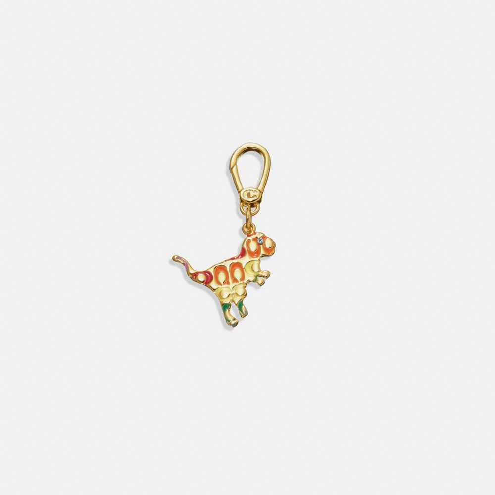 Quilted Signature Enamel Rexy Charm