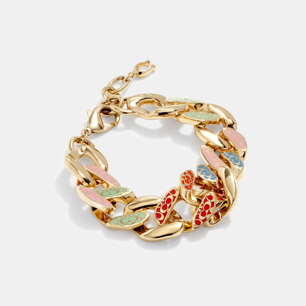 Louis Vuitton Chain Links Patches Bracelet - Brass Link, Bracelets