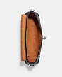 COACH®,MILLIE SHOULDER BAG,Pebbled Leather,Medium,Silver/Black,Inside View,Top View