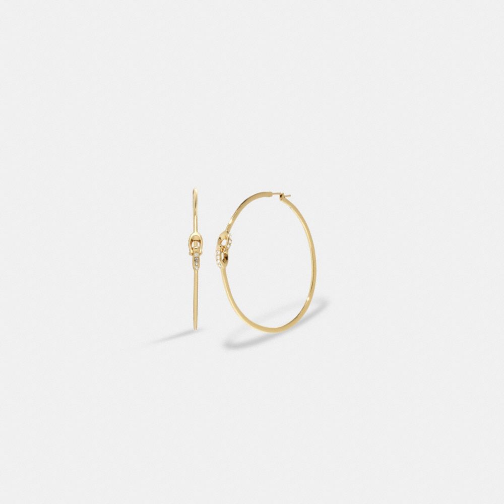 Interlock Signature Hoop Earrings
