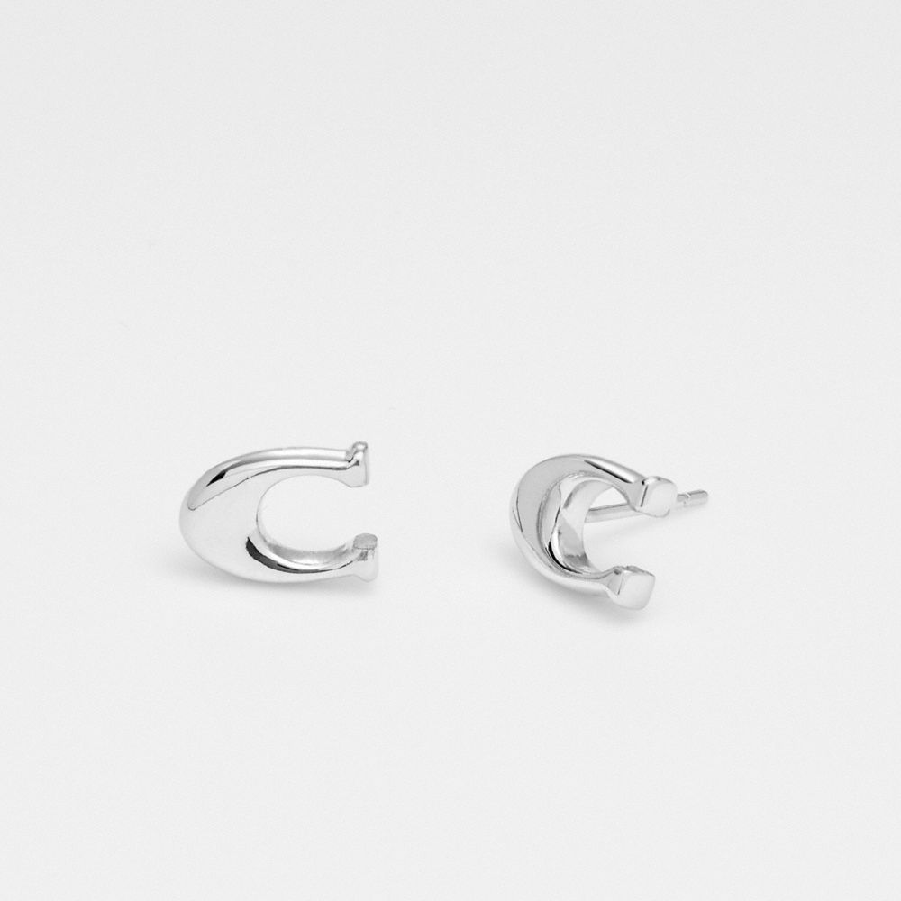 Coach stud deals earrings