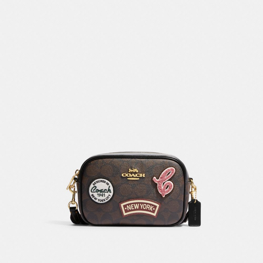 Coach purse with patches sale