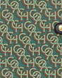 COACH®,NOTEBOOK WITH COACH MONOGRAM PRINT,Gold/Green,Detail View