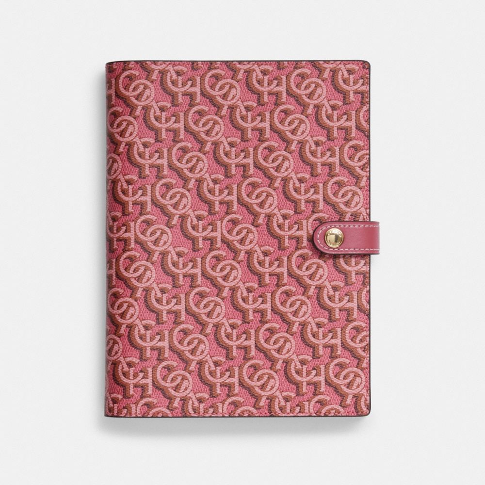 Carnet avec imprimé monogramme Coach