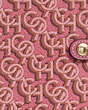 COACH®,NOTEBOOK WITH COACH MONOGRAM PRINT,Gold/Rogue,Detail View