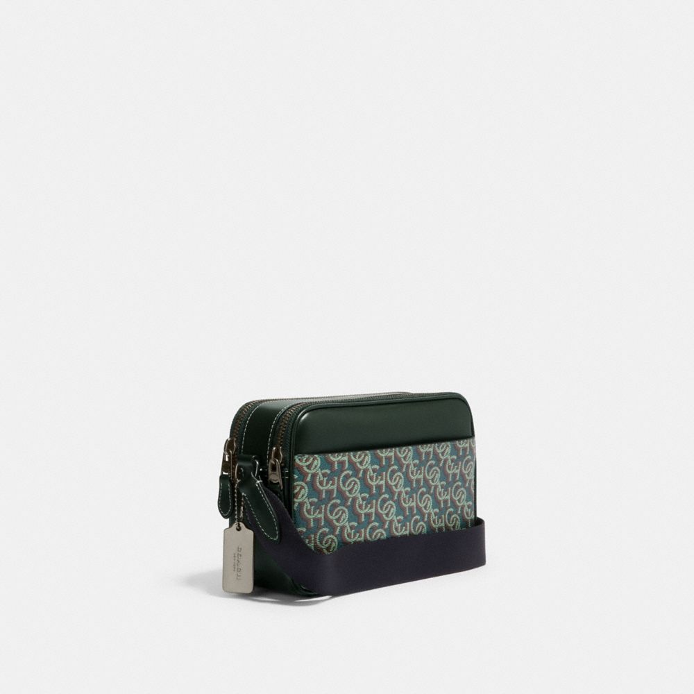 COACH®,Graham Crossbody Bag With Coach Monogram Print,,Angle View