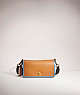 COACH®,RESTORED DINKY IN COLORBLOCK,Brass/Pacific Blue Multi,Front View