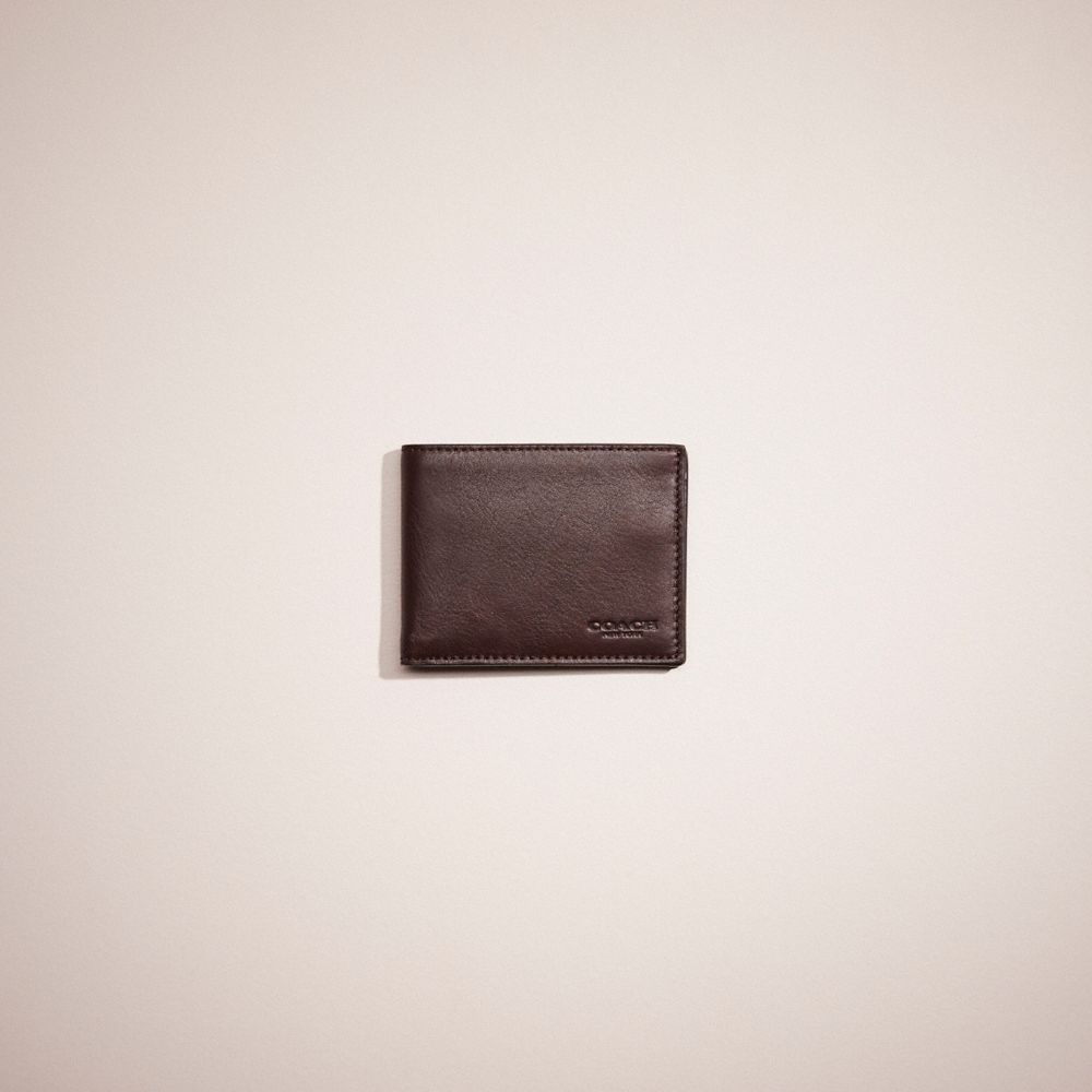 Slim billfold wallet discount coach