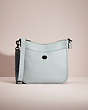 COACH®,RESTORED CHAISE CROSSBODY,Polished Pebble Leather,Small,Pewter/Aqua,Front View