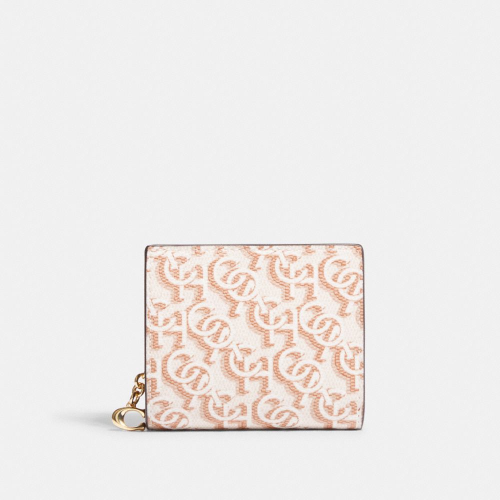 Snap Wallet With Coach Monogram Print