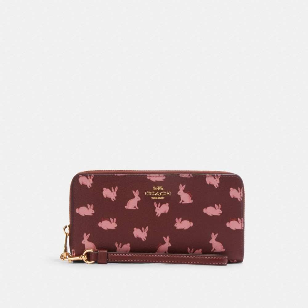 Lunar New Year Small Wristlet With Rabbit - Coach