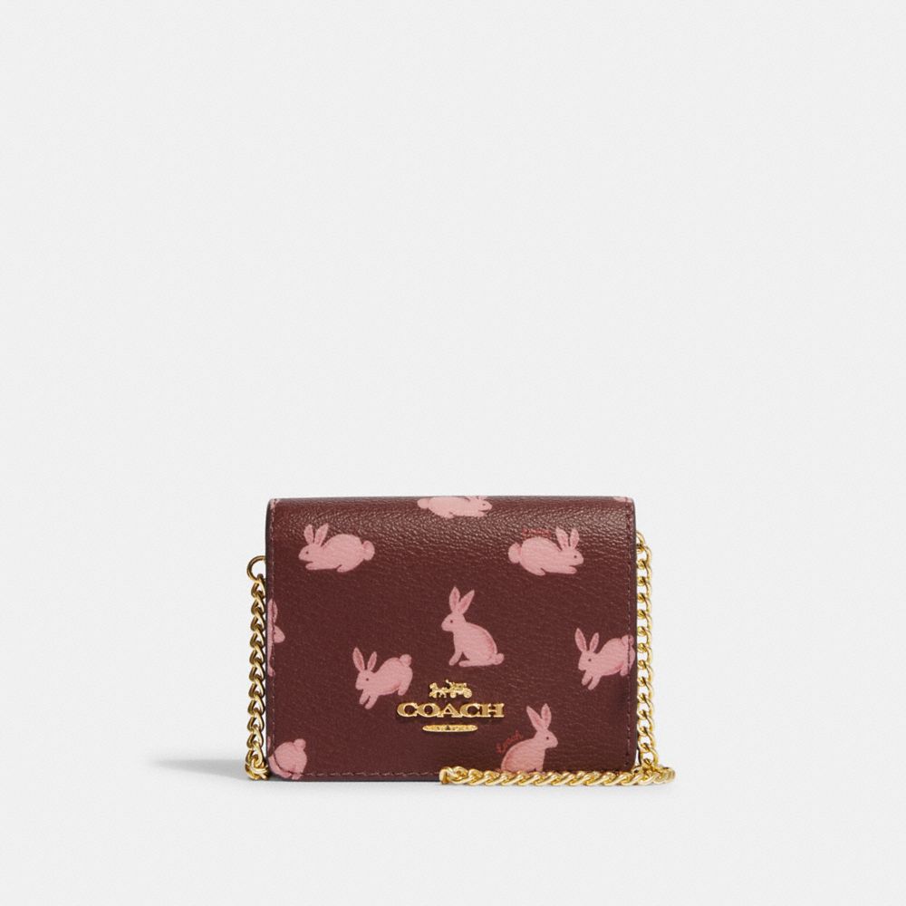 Lunar New Year Small Wristlet With Rabbit - Coach