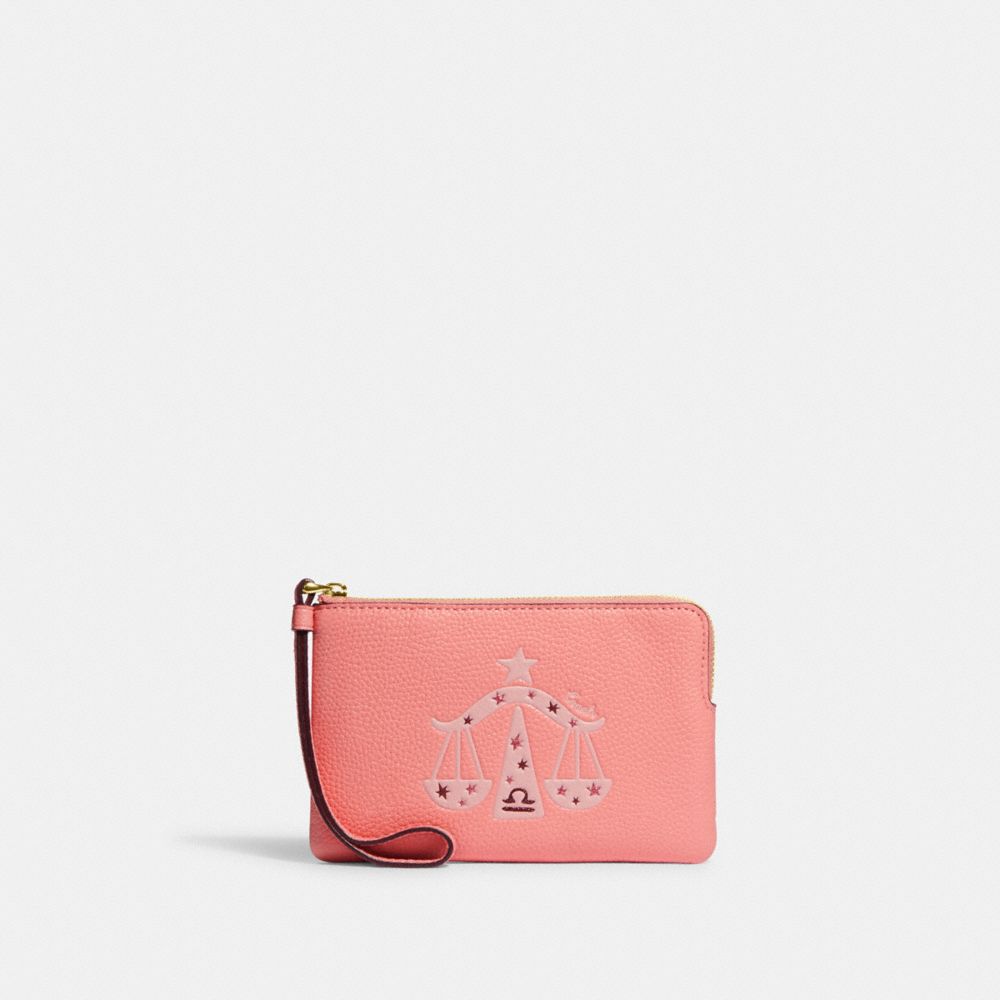 Corner Zip Wristlet With Libra