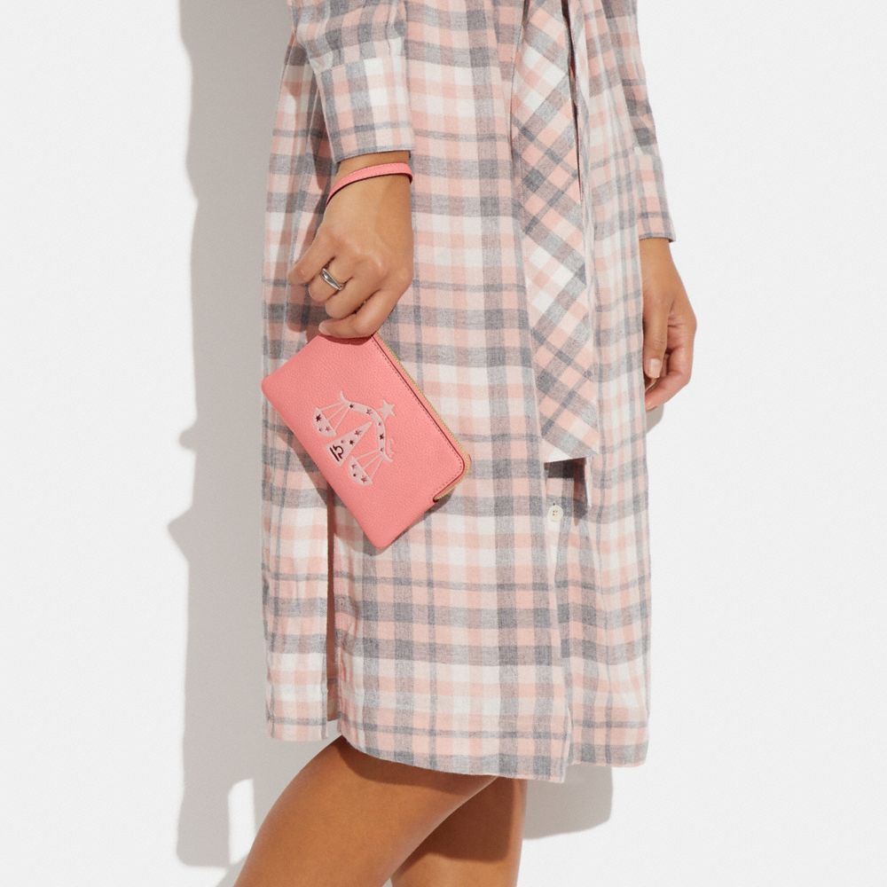 Corner Zip Wristlet With Libra