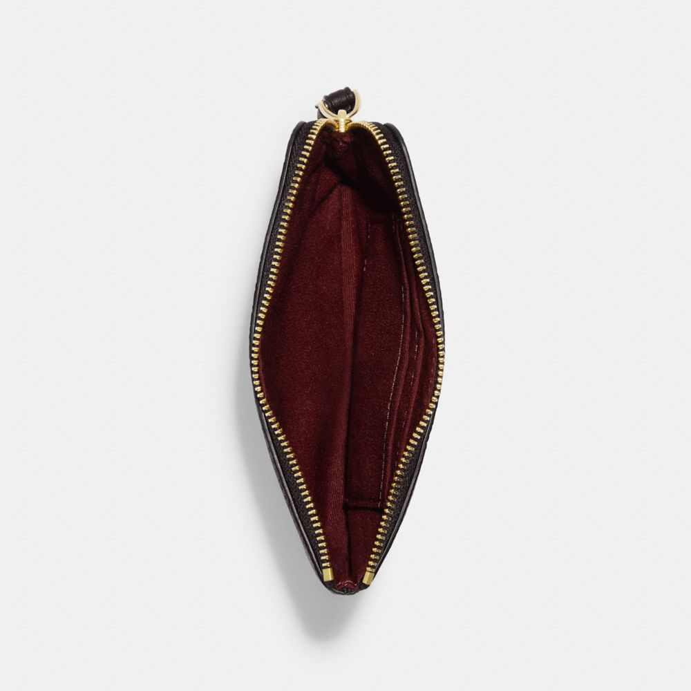 COACH®,Corner Zip Wristlet With Capricorn,,Inside View,Top View