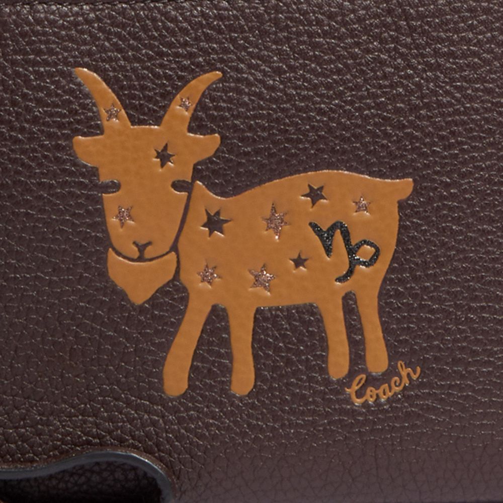 Coach Corner orders Zip Wristlet With Capricorn