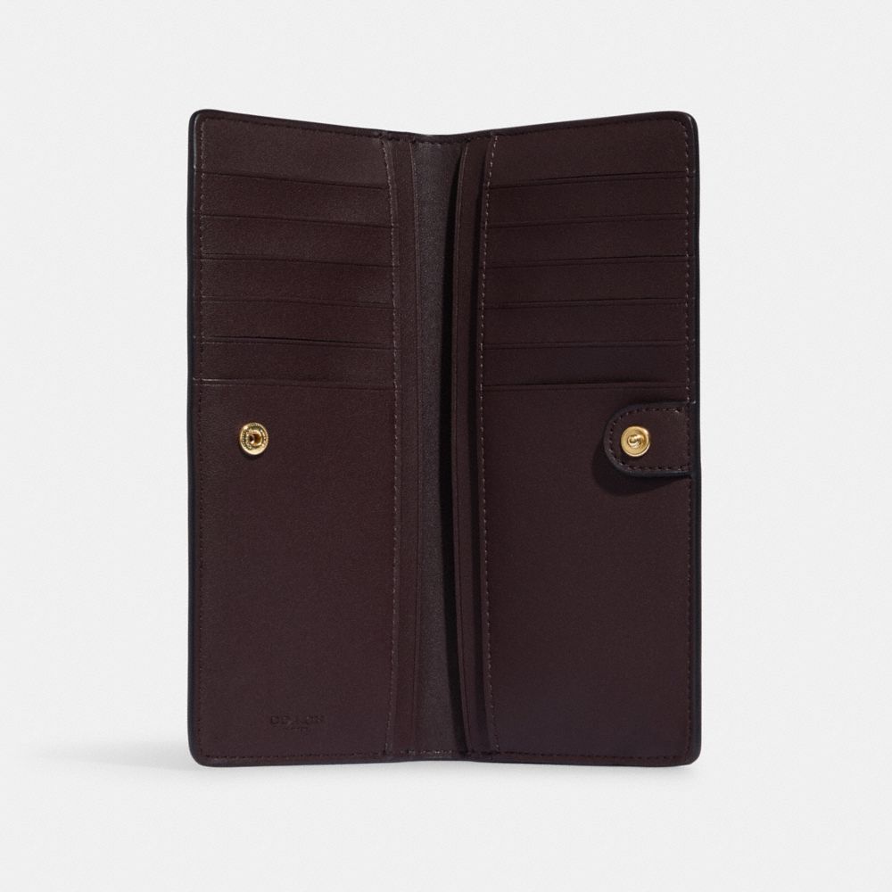 COACH®  Slim Zip Wallet With Penguin Print