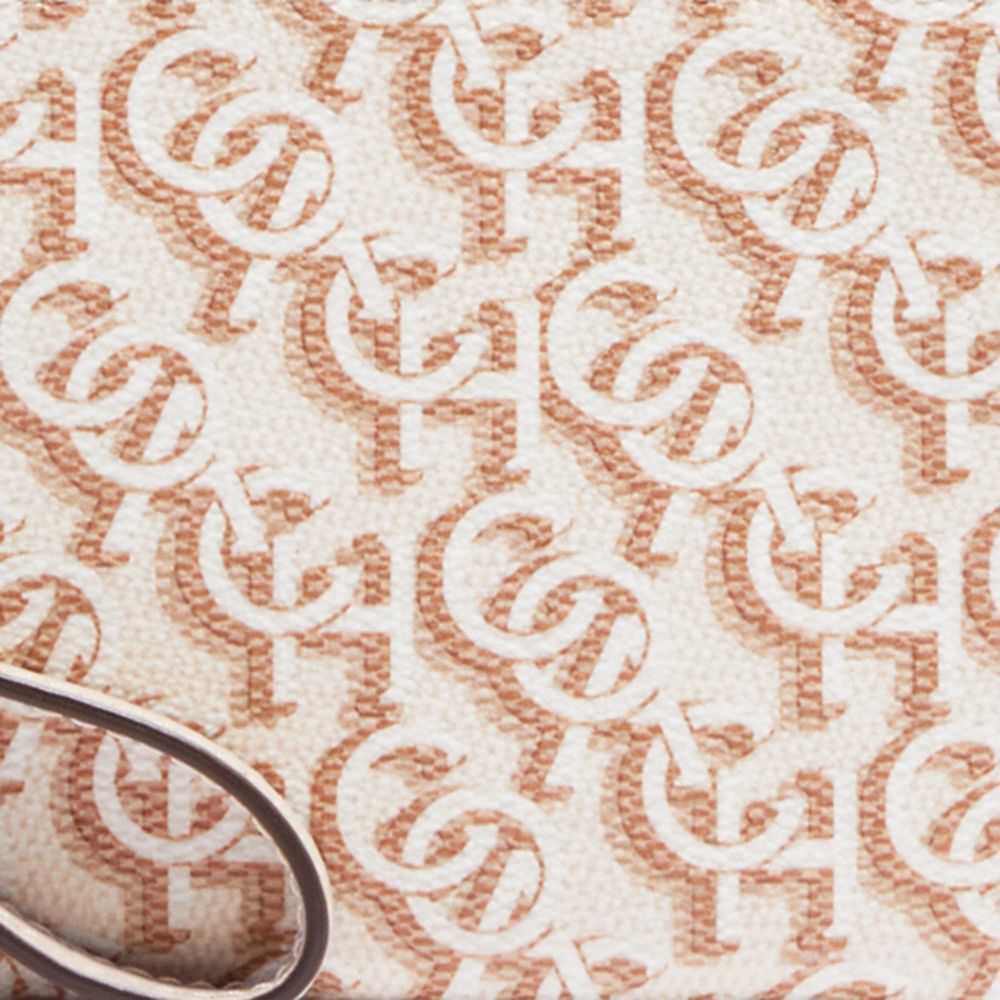 COACH®,Corner Zip Wristlet With Coach Monogram Print,,Detail View