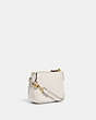 COACH®,BOXED NOLITA 15 IN SIGNATURE LEATHER,Smooth Calf Leather,Mini,Gold/Chalk,Angle View