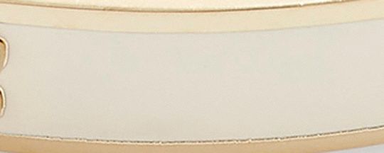 COACH®,Pegged Signature Hinged Bangle,Logo,Metal,Brass,Casual,Work,