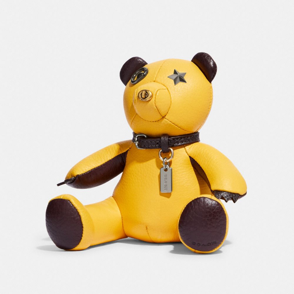 Leather coach discount bear