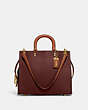 COACH®,ROGUE IN COLORBLOCK,Smooth Leather,Large,Brass/Wine Multi,Front View