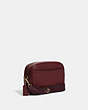 COACH®,JAMIE CAMERA BAG,Pebbled Leather,Medium,Anniversary,Gold/Black Cherry Multi,Angle View