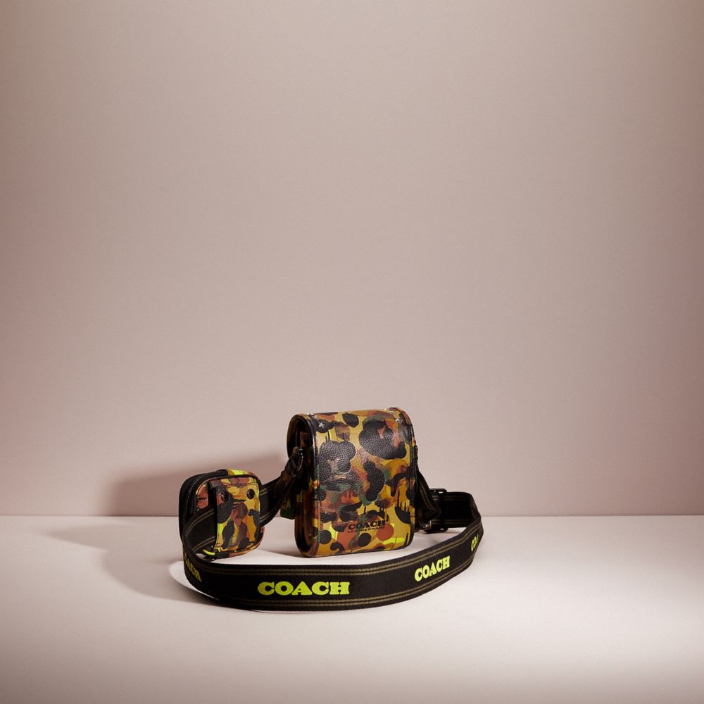 Upcrafted Charter North/South Crossbody With Hybrid Pouch With Camo Print