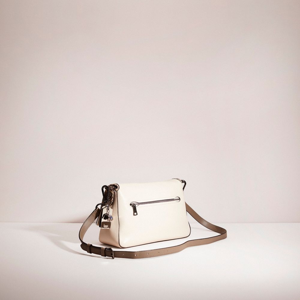 Upcrafted Soft Tabby Shoulder Bag With Snakeskin Detail
