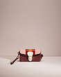 COACH®,UPCRAFTED TABBY CROSSBODY IN COLORBLOCK,Polished Pebble Leather,Mini,Brass/Wine Multi,Front View