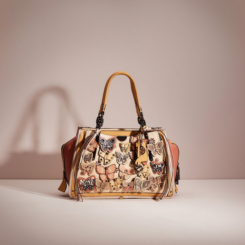 Coach butterfly appliqué leather dreamer satchel sale